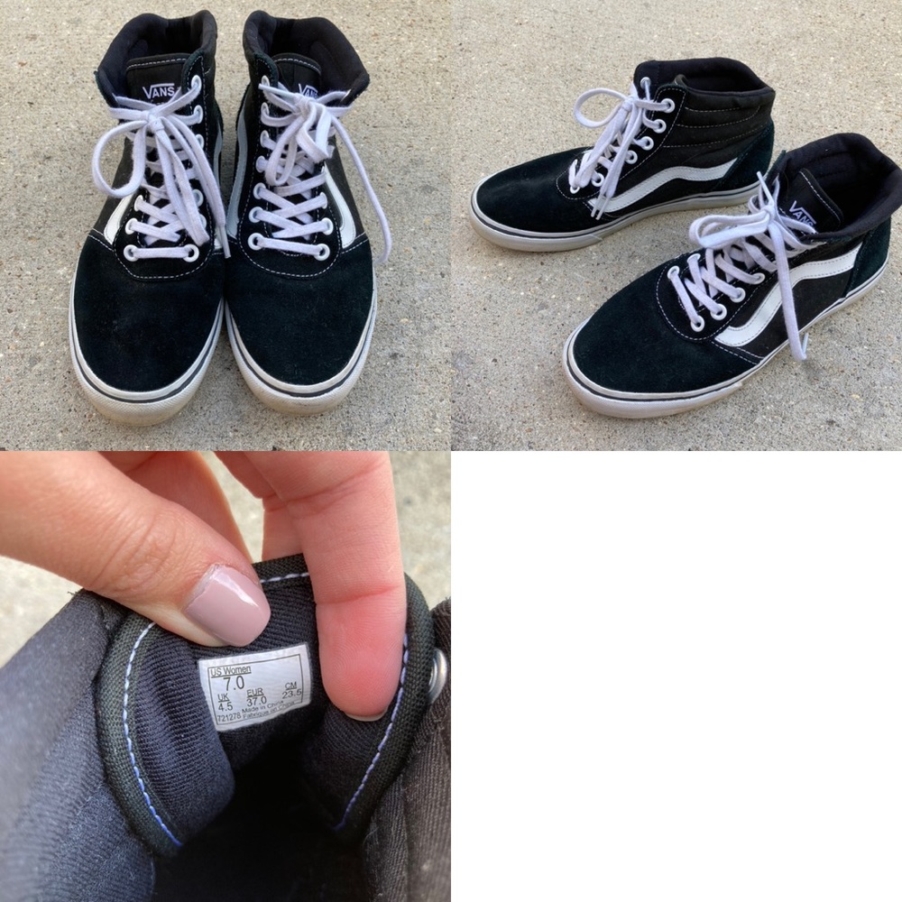 Black high top vans